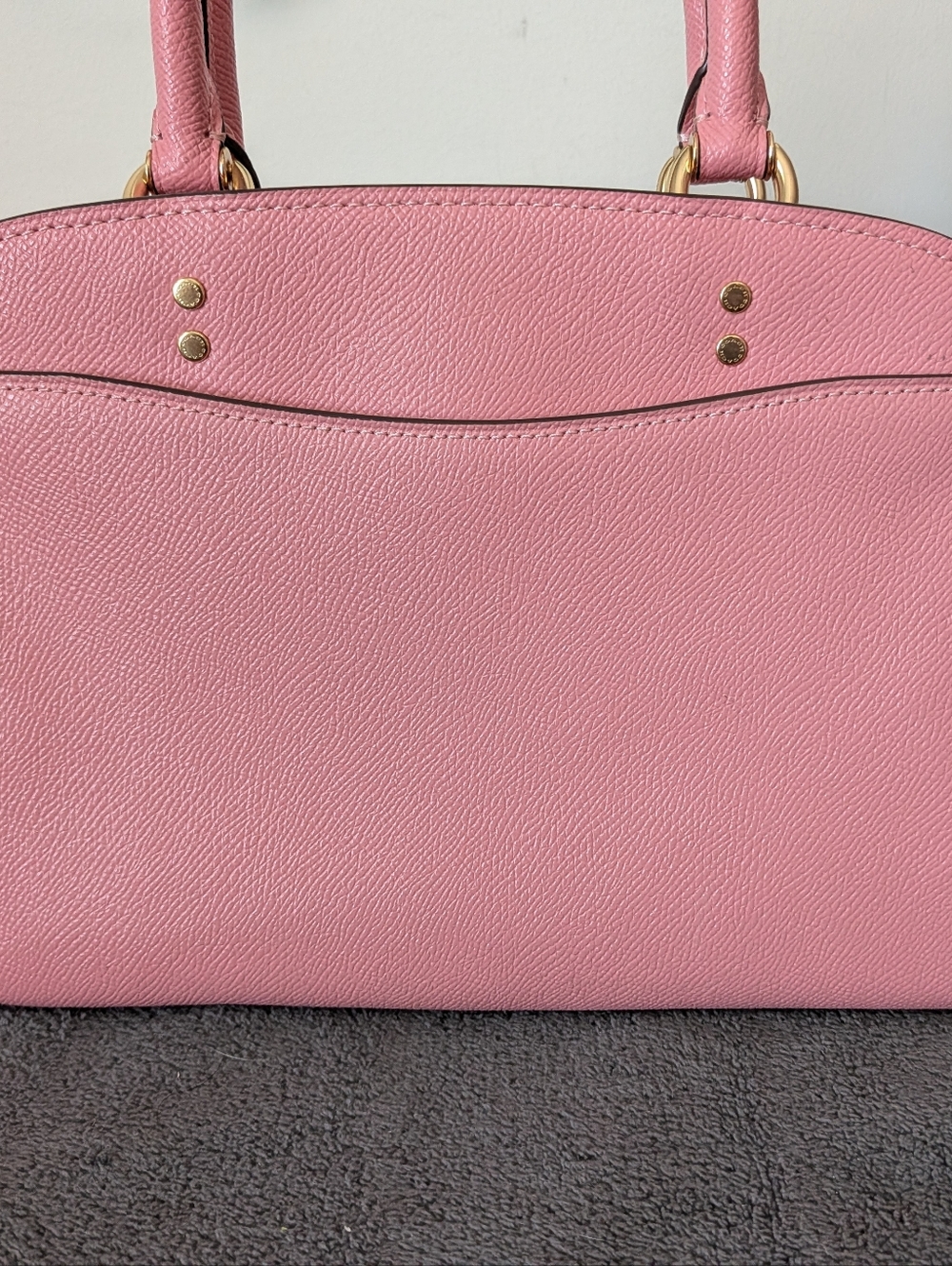 Coach Mini Lillie Carryall In Pink Cross Grain - Picture 3 of 10